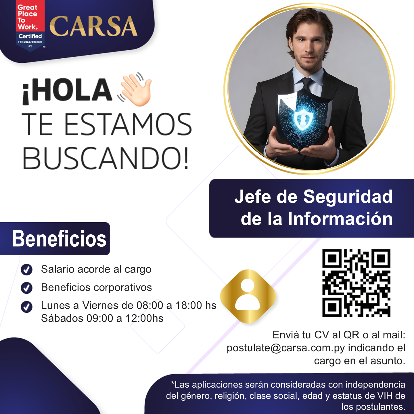 Jefe de Seguridad de la Información