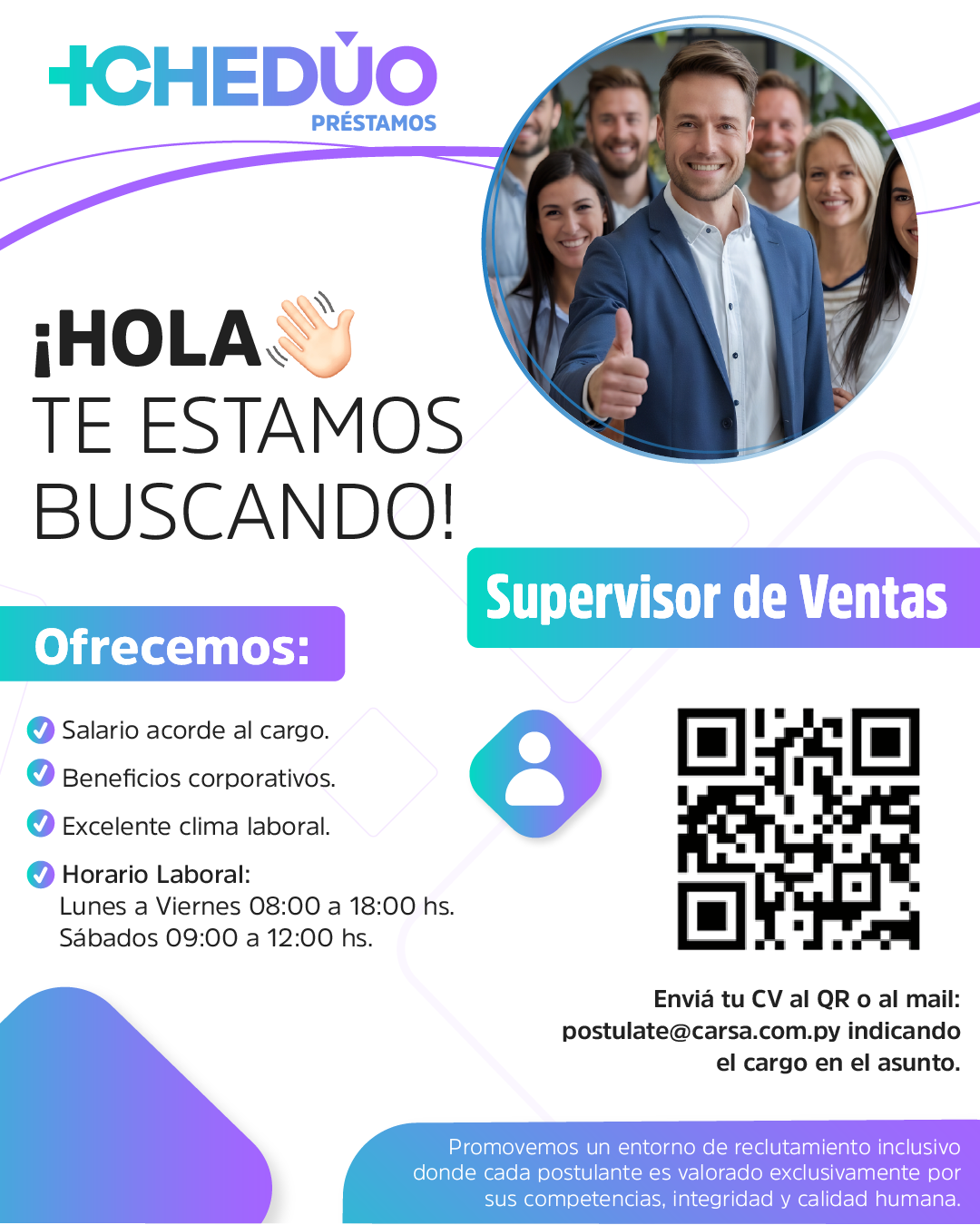 Supervisor de Ventas