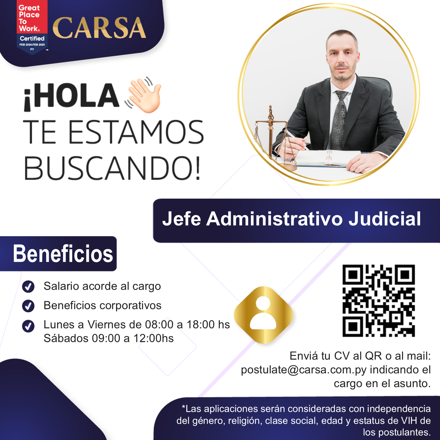 Jefe Administrativo Judicial